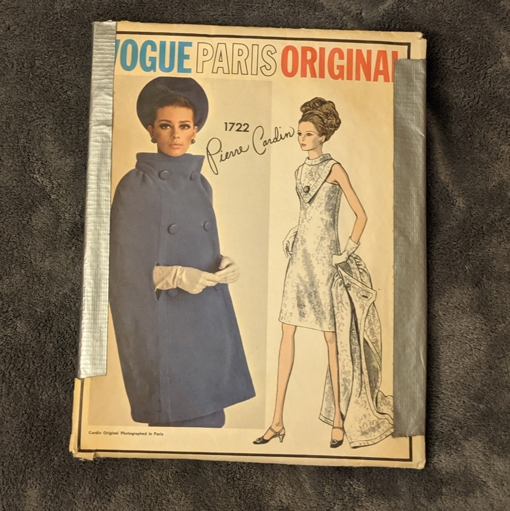 Vintage Pierre Cardin Dress with Cape